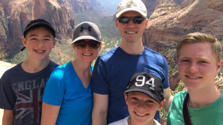 Cannon Family on Angel's Landing