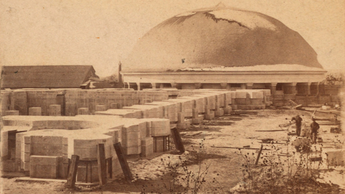 Mormon Temple Under Construction, 1865-1910